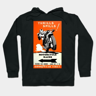 Motorcycle Races Vintage Poster Hoodie